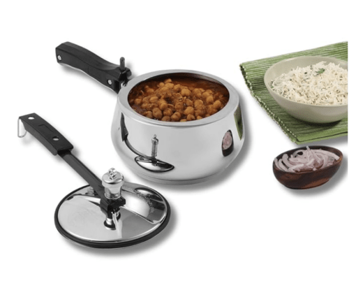 Vinod Europa Stainless Steel Inner Lid Pressure Cooker - 2 Litre | Handi Shape | Sandwich Bottom Cooker | Induction and Gas Base | ISI and CE certified - 2 Years Warranty - Image 2